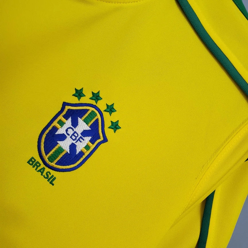 Brazilie Retro 'Thuis' Voetbalshirt 1998 - VOLWASSENEN