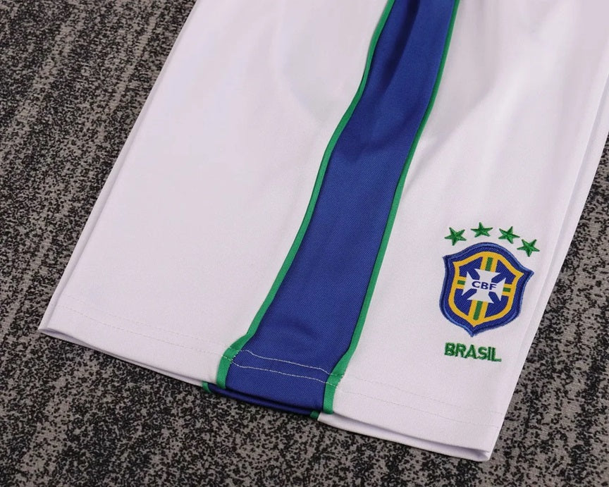 Brazilie Retro 'Uit' Voetbalkit 1998 - KINDEREN