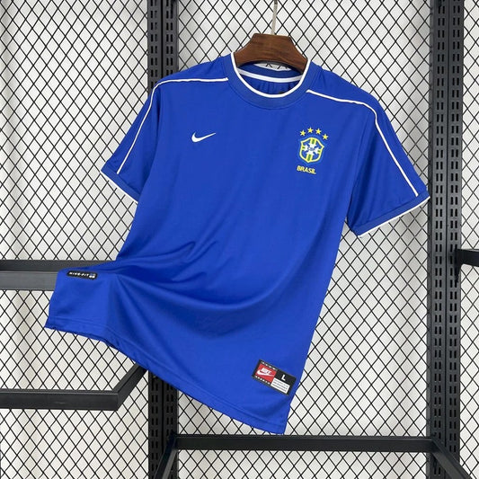 Brazilie Retro 'Uit' Voetbalshirt 1998 - VOLWASSENEN