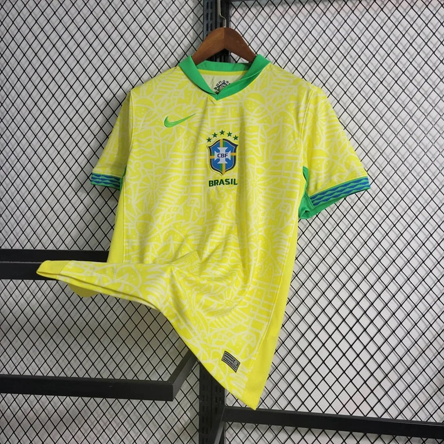 Brazilie 'Thuis' Voetbalshirt 2024 - VOLWASSENEN