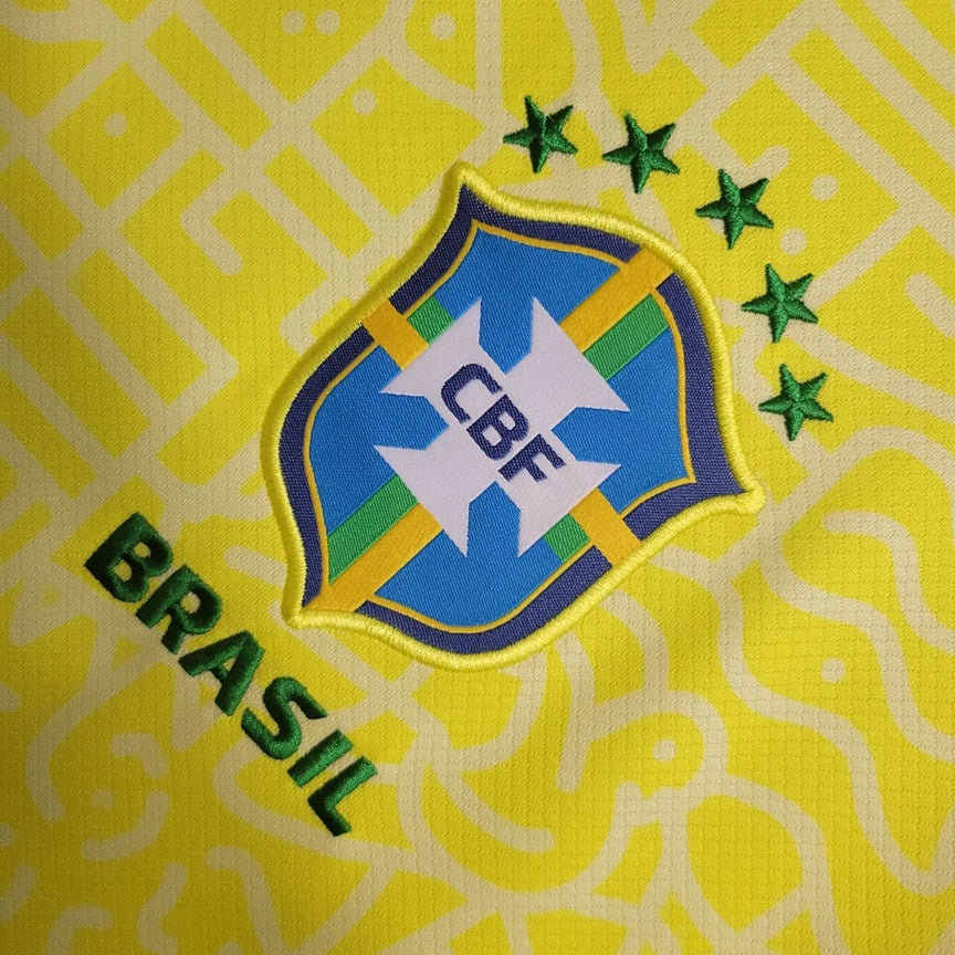 Brazilie 'Thuis' Voetbalshirt 2024 - VOLWASSENEN