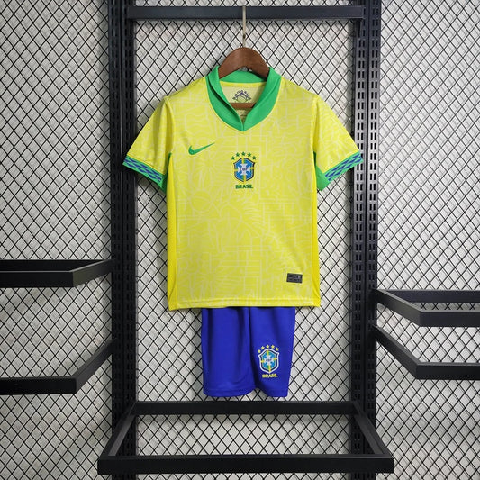 Brazilie 'Thuis' Voetbalkit 2024 - KINDEREN