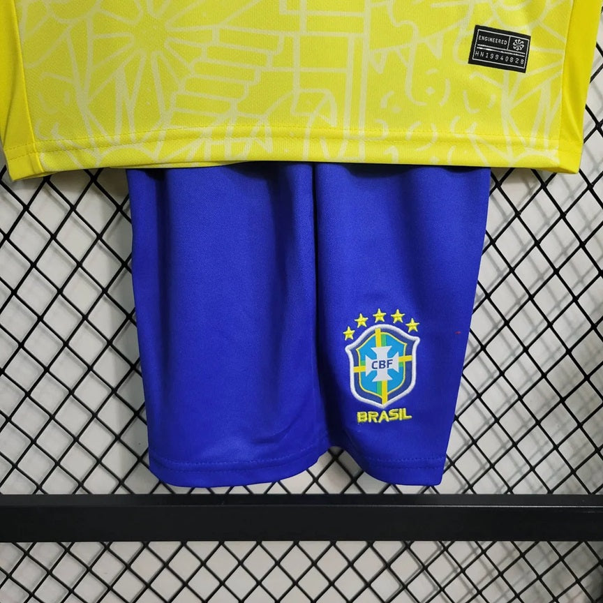 Brazilie 'Thuis' Voetbalkit 2024 - KINDEREN