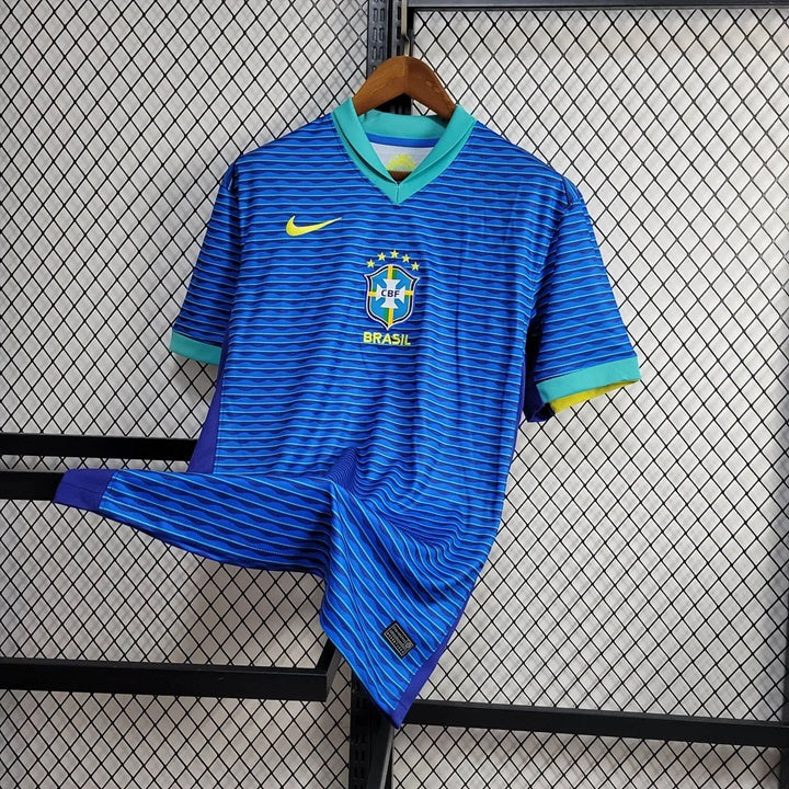 Brazilie 'Uit' Voetbalshirt 2024 - VOLWASSENEN