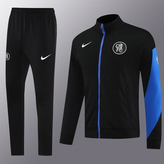 Chelsea Full-zip Trainingspak 'Zwart-Blauw' 25/26 - VOLWASSENEN