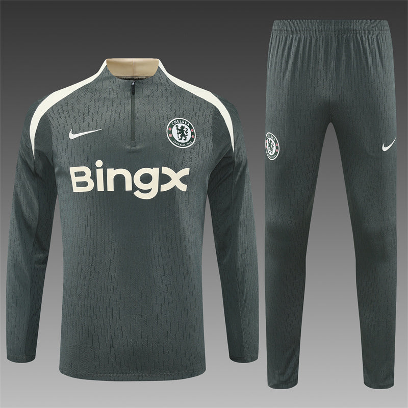 Chelsea Half-Pull Trainingspak 'Grijs' 25/26 - KINDEREN