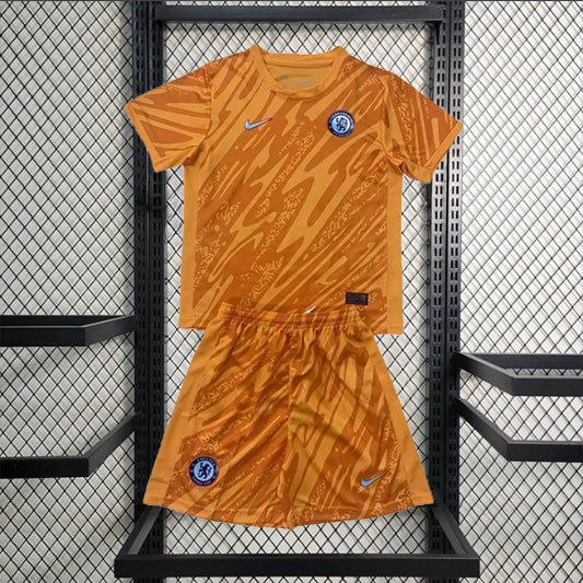 Chelsea Keeper Voetbalkit 'Oranje' 24/25 - KINDEREN
