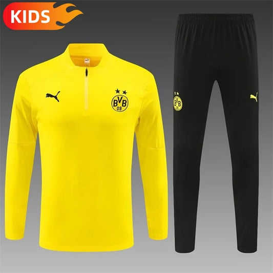 Dortmund Half-Pull Trainingspak 'Geel' - KINDEREN