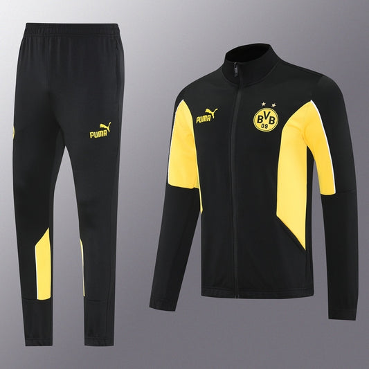 Dortmund Full-zip Trainingspak 'Zwart-Geel' 25/26 - VOLWASSENEN