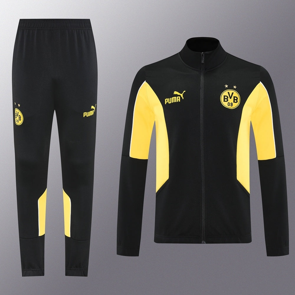 Dortmund Full-zip Trainingspak 'Zwart-Geel' 25/26 - VOLWASSENEN