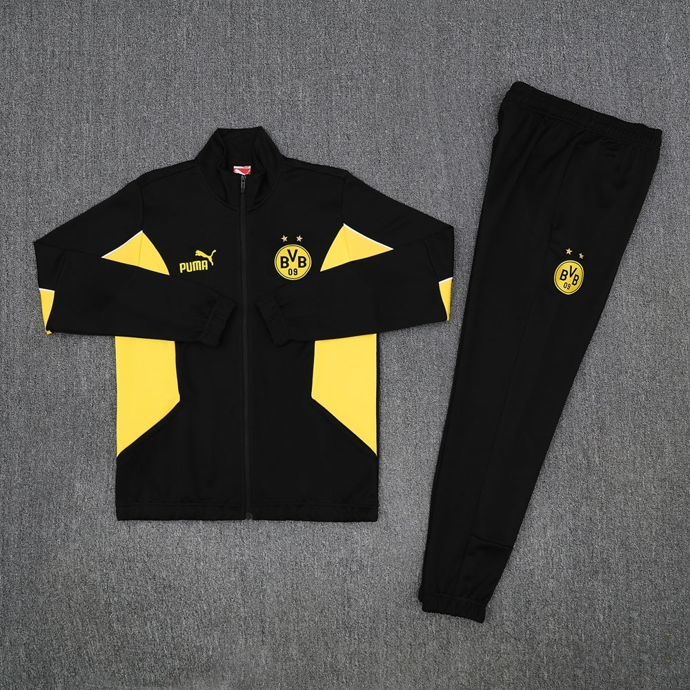 Dortmund Full-zip Trainingspak 'Zwart-Geel' 25/26 - VOLWASSENEN