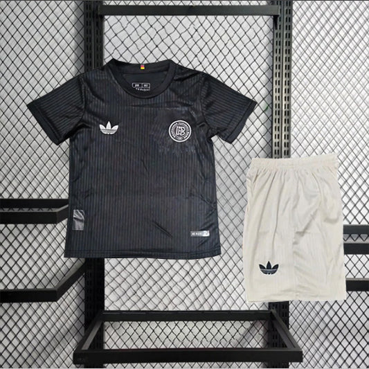 Duitsland 125j Jubileum Voetbalkit 'Zwart' 2025 - KINDEREN