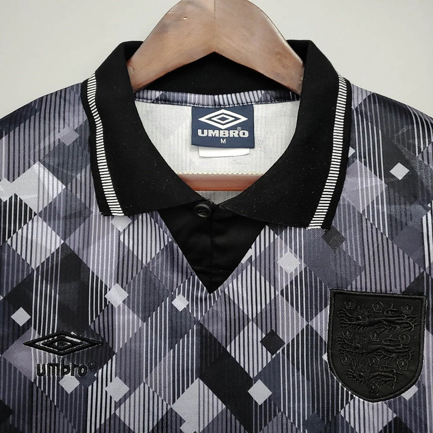Engeland Retro Blackout Special Edition Voetbalshirt 1990 - VOLWASSENEN