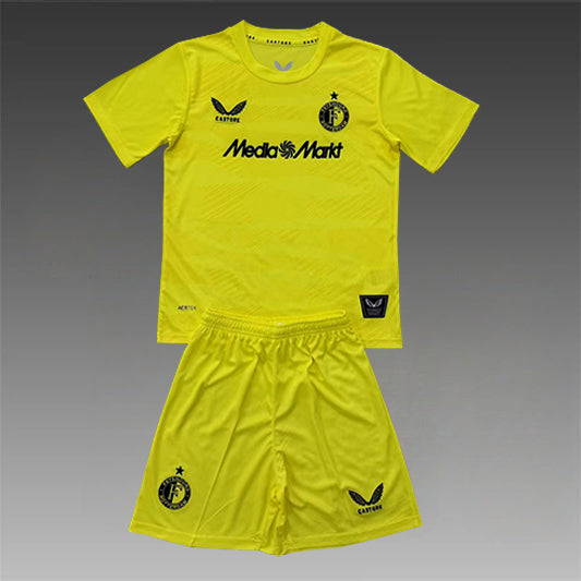 Feyenoord Keeper Voetbalkit 'Geel' 25/26 - KINDEREN