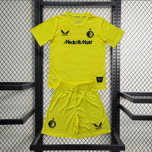 Feyenoord Keeper Voetbalkit 'Geel' 25/26 - KINDEREN