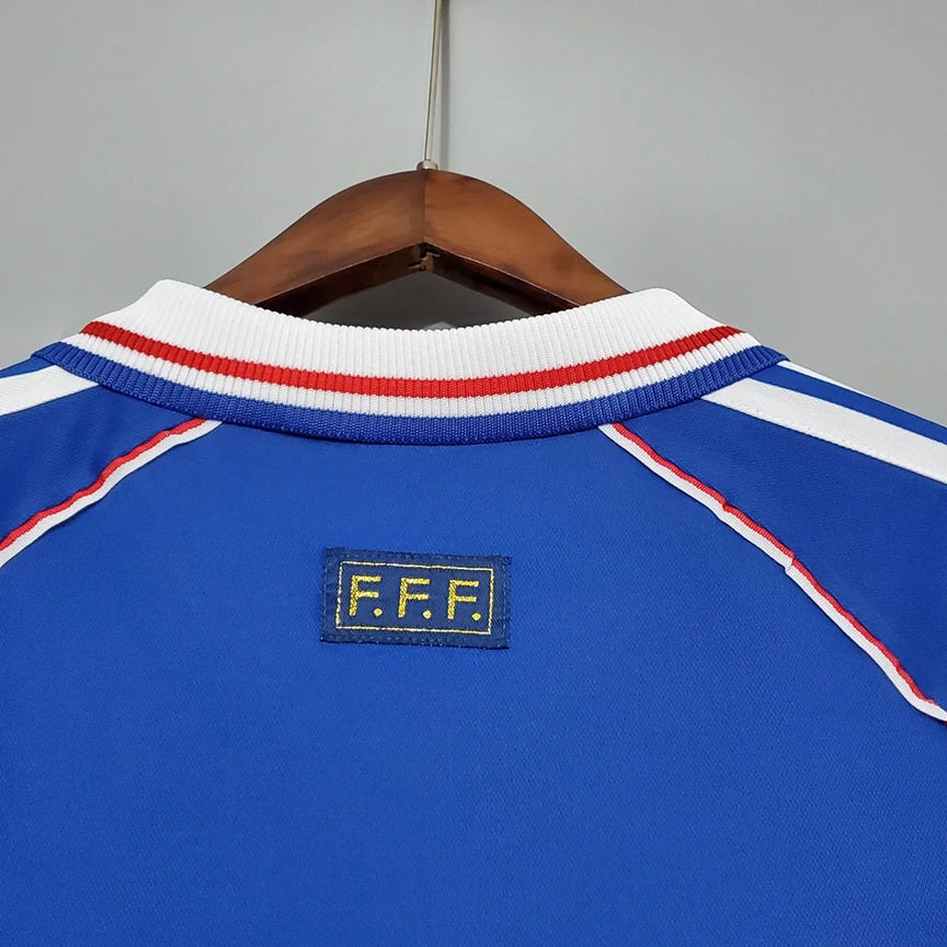 Frankrijk Retro 'Thuis' Voetbalshirt 1998 - VOLWASSENEN