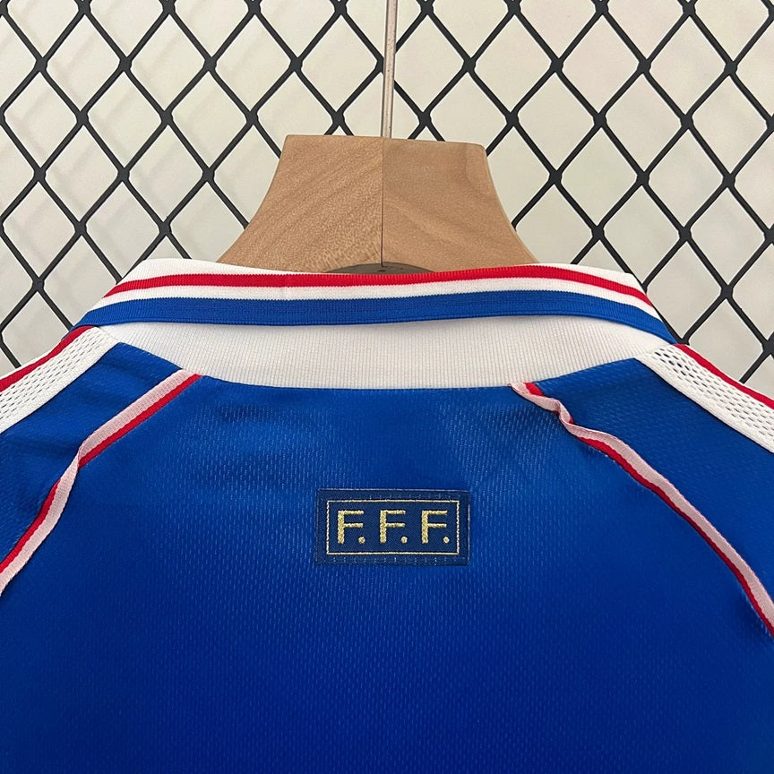 Frankrijk Retro 'Thuis' Voetbalkit 1998 - KINDEREN