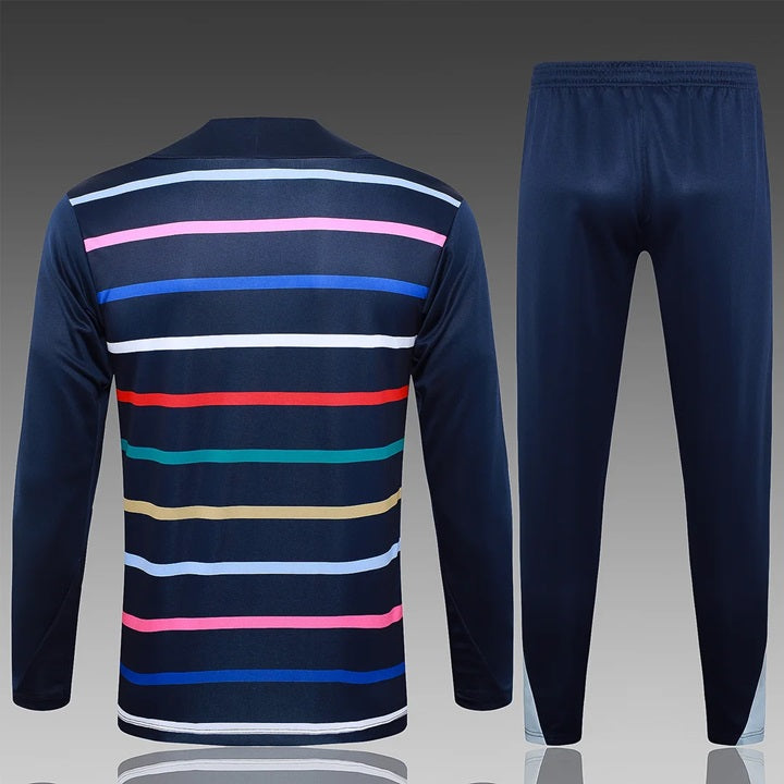 Frankrijk Half-Pull Trainingspak 'Blauw' - KINDEREN