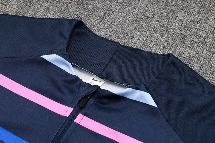 Frankrijk Half-Pull Trainingspak 'Blauw' - KINDEREN