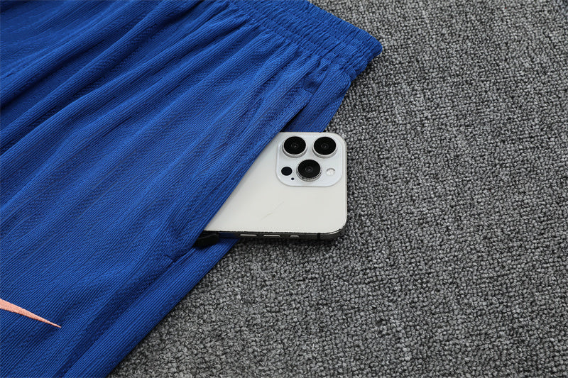 Frankrijk Half-Pull Trainingspak 'Blauw' 25/26 - KINDEREN