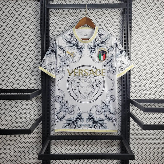 Italie Versace Edition Voetbalshirt 'Wit' 2025 - VOLWASSENEN