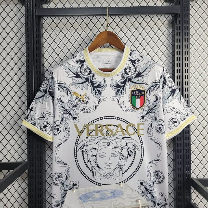 Italie Versace Edition Voetbalshirt 'Wit' 2025 - VOLWASSENEN