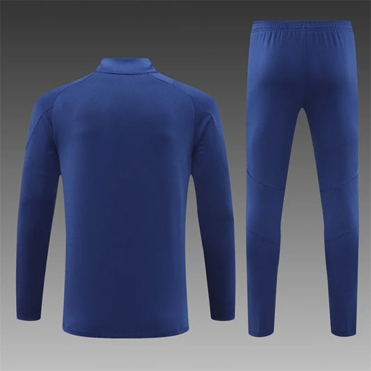 Italie Half-Pull Zip Trainingspak 'Koningsblauw' - VOLWASSENEN