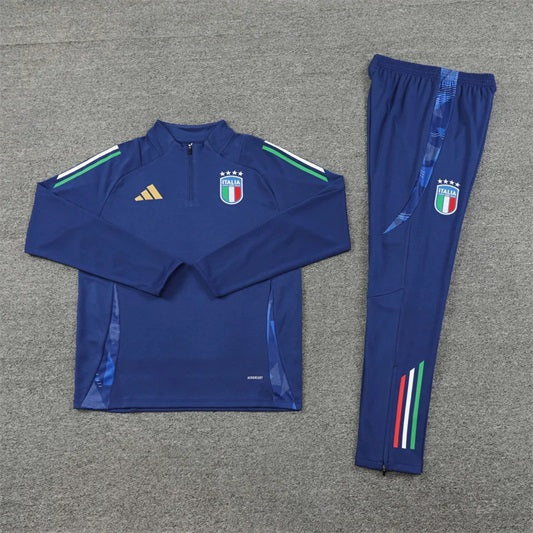 Italie Half-Pull Zip Trainingspak 'Koningsblauw' - KINDEREN
