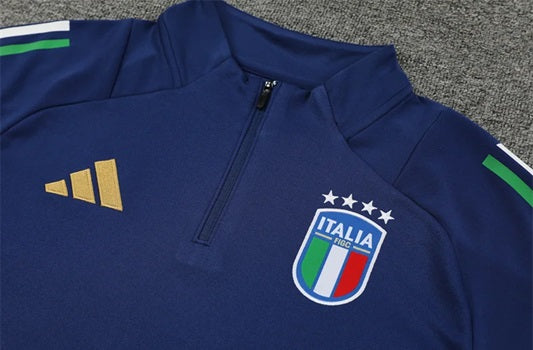 Italie Half-Pull Zip Trainingspak 'Koningsblauw' - KINDEREN