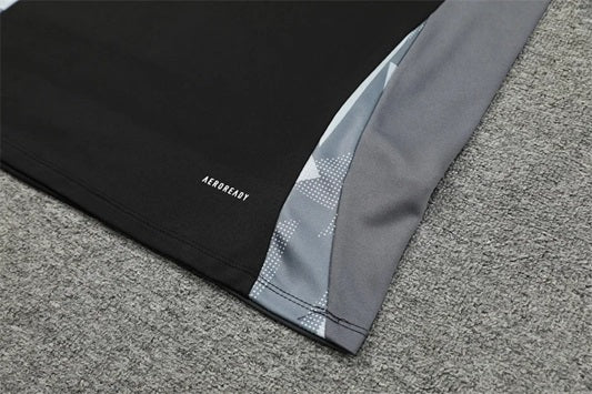 Italie Half-Pull Zip Trainingspak 'Zwart' - KINDEREN