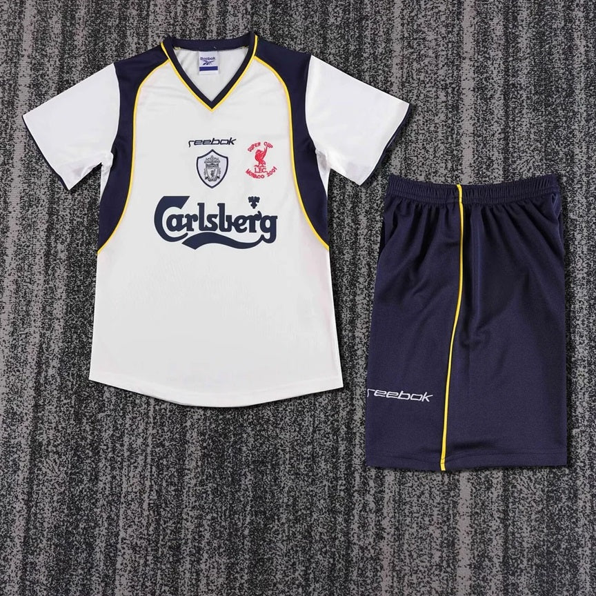 Liverpool Retro 'Uit' Voetbalkit 01/02 - KINDEREN