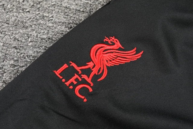 Liverpool Half-Pull Trainingspak 'Wit' - KINDEREN