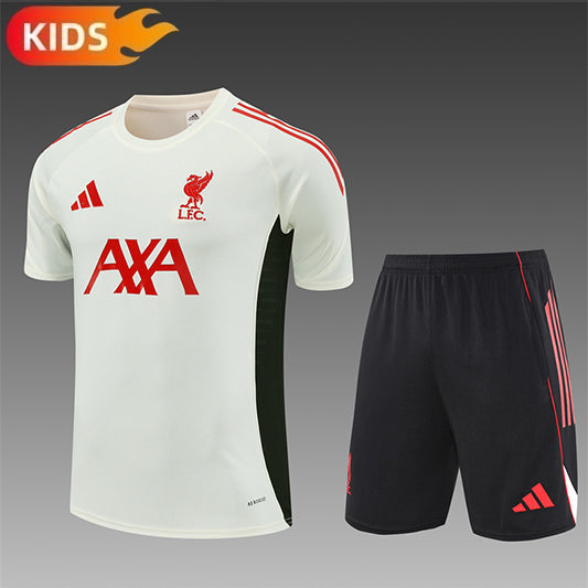 Liverpool Trainingskit 'Wit-Zwart' 25/26 - KINDEREN