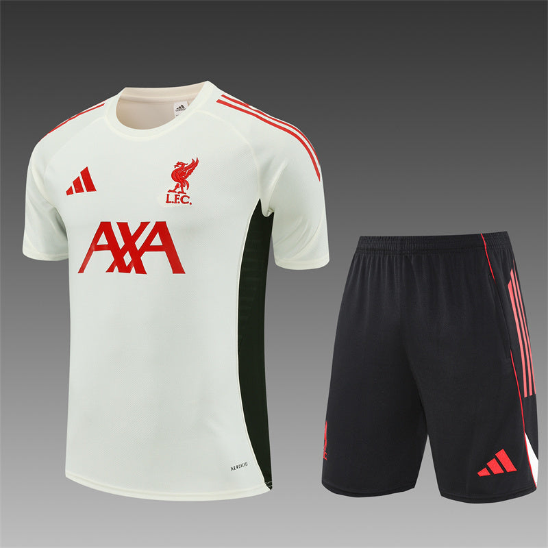 Liverpool Trainingskit 'Wit-Zwart' 25/26 - VOLWASSENEN