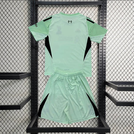 Liverpool Keeper Voetbalkit 'Groen' 25/26 - KINDEREN