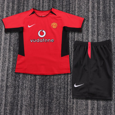 Manchester United Retro 'Thuis' Voetbalkit 02/04 - KINDEREN