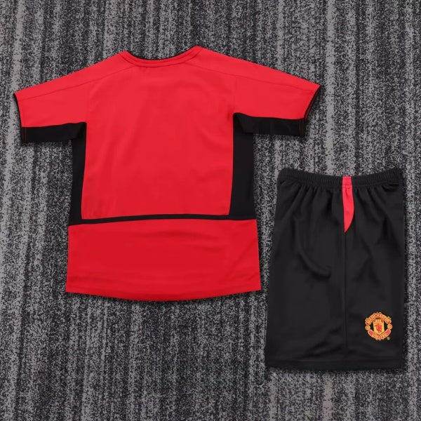 Manchester United Retro 'Thuis' Voetbalkit 02/04 - KINDEREN