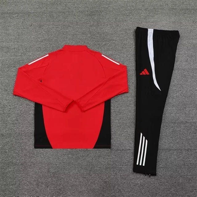 Manchester United Half-Pull Trainingspak 'Rood' - KINDEREN