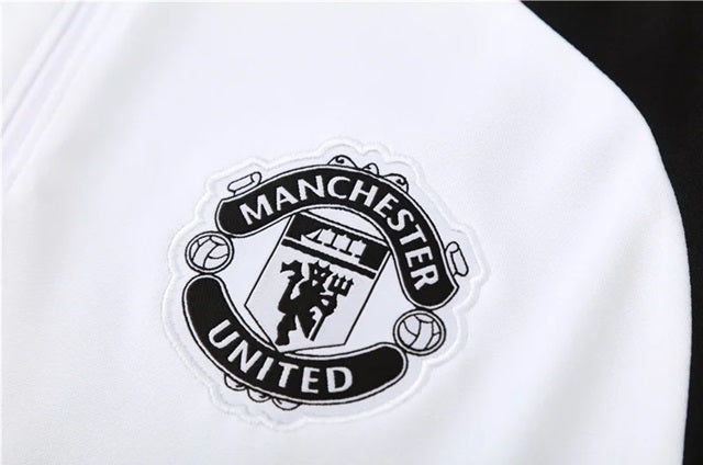 Manchester United Half-Pull Trainingspak 'Wit' - VOLWASSENEN