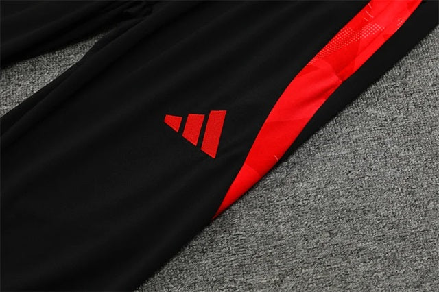 Manchester United Half-Pull Trainingspak 'Zwart/Rood' - KINDEREN