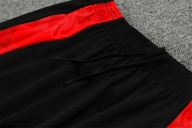 Manchester United Half-Pull Trainingspak 'Zwart/Rood' - KINDEREN