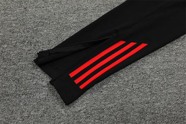 Manchester United Half-Pull Trainingspak 'Zwart/Rood' - KINDEREN
