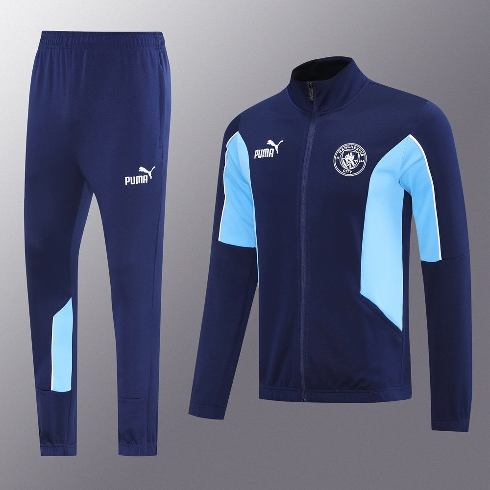 Manchester City Full-zip Trainingspak 'Blauw' 25/26 - VOLWASSENEN