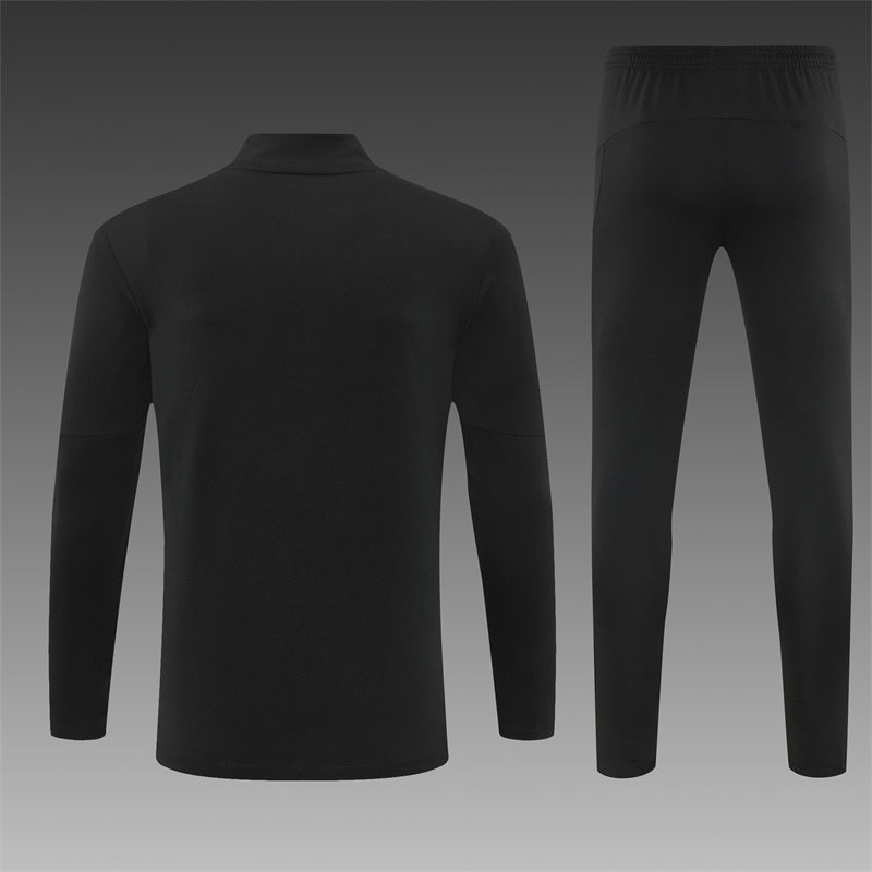 Manchester City Half-Pull Trainingspak 'Zwart' 25/26 - KINDEREN