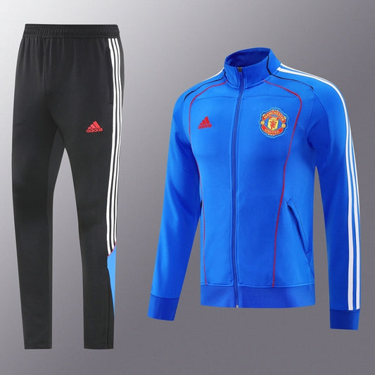 Manchester United Full-zip Trainingspak 'Blauw' 25/26 - VOLWASSENEN