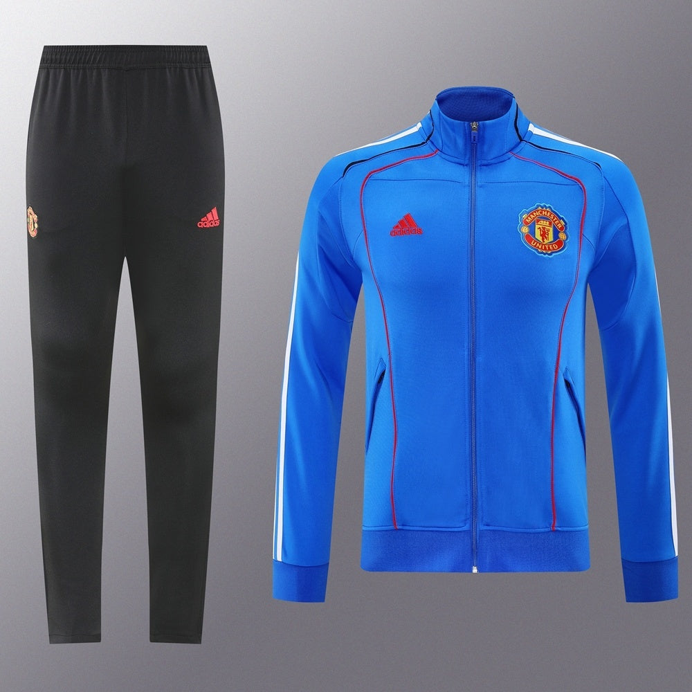 Manchester United Full-zip Trainingspak 'Blauw' 25/26 - VOLWASSENEN