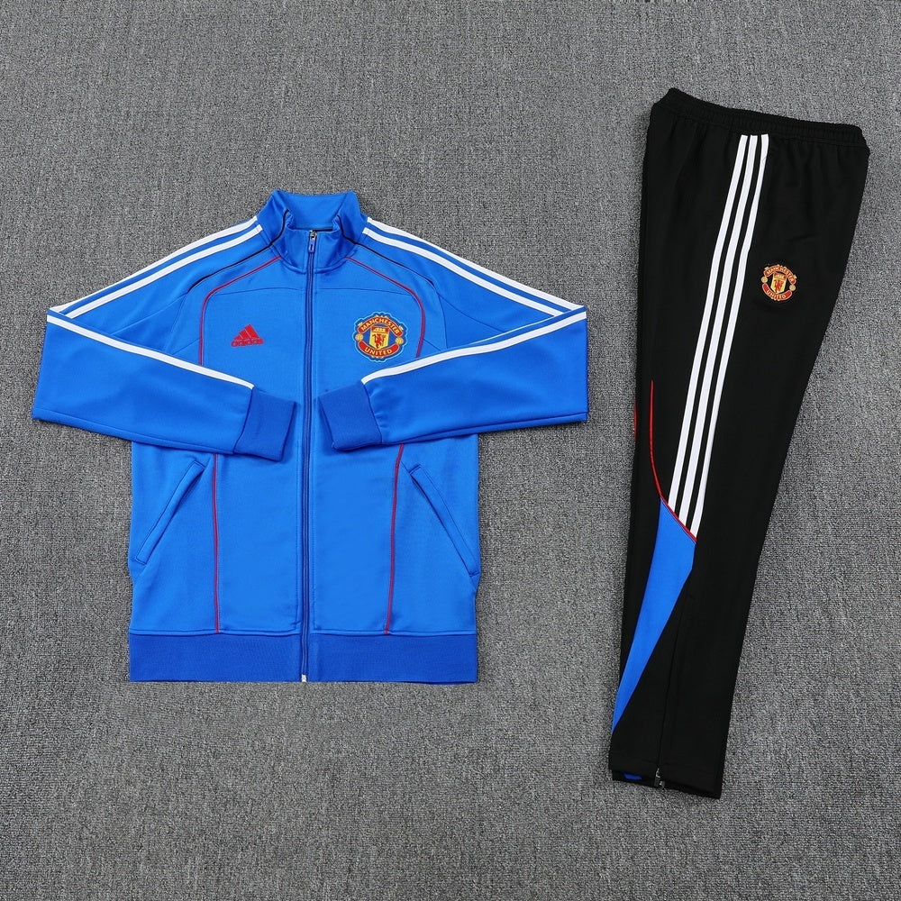 Manchester United Full-zip Trainingspak 'Blauw' 25/26 - VOLWASSENEN