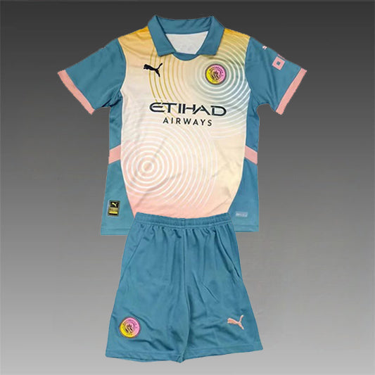 Manchester City Vierde 'Uit' Voetbalkit 24/25 - KINDEREN
