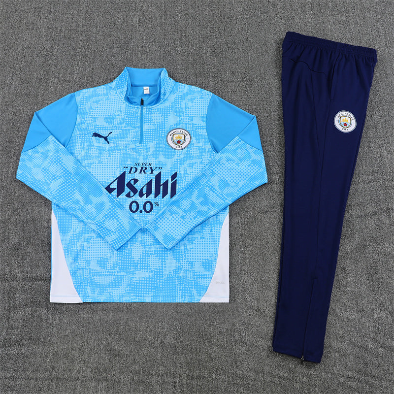 Manchester City Half-Pull Trainingspak 'Blauw' 25/26 - KINDEREN