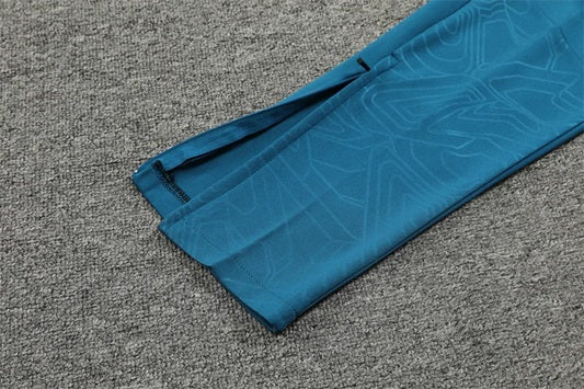 Olympique Marseille Half-Pull Trainingspak 'Lichtblauw' - KINDEREN